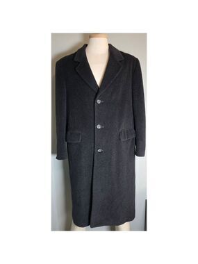 Adams Row Vintage Cashmere Wool Blend Gray Coat